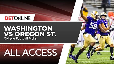Washington vs Oregon St CFB Week 12 Predictions | BetOnline All Access