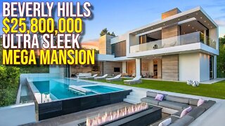Touring $25,800,000 Ultra Sleek Mega Mansion