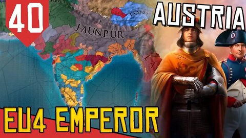 Pe na INDIA - EU4 Austria #40 [Série Gameplay Português PT-BR]