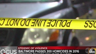 Baltimore surpasses 300 murders for 2nd year