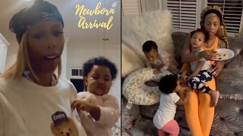 Scrappy's Wife Bambi Introduces Daughter Cali To IG During Mommy Duty! 👶🏽