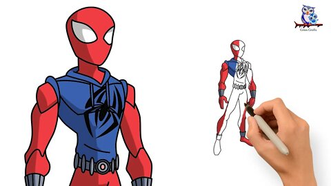 How To Draw Scarlet Spider - Ultimate Spider-Man