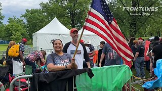 South Bronx: Trump Supporters lined up since 8AM in the RAIN for tonight's rally!