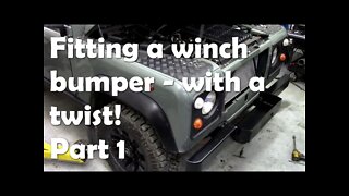 Fitting the Warn winch to the Defender Part 1