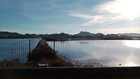 Die Salinen von La Manga in Spanien / Salt evaporation ponds in Spain, Las Salinas de La Manga