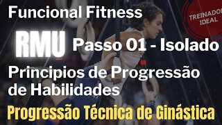 Funcional Fitness Técnica de Ginástica Princípios Progressão - Passo 01 Isolado #shorts Muscle Up