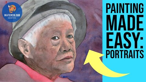 HOW TO PAINT WATERCOLOUR For Beginners - Portraits