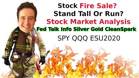 Stock Market Analysis FOMC Fed Talk Info SPY QQQ DXY SIlver Gold CleanSpark PPSI TLT HYMC