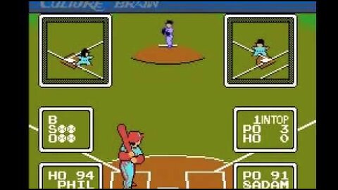 Baseball Simulator 1.000 NES Gameplay Demo