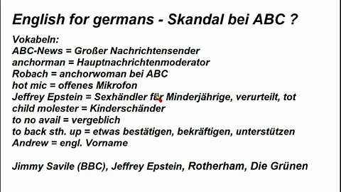 English for germans ►ABC Moderatorin versteckt gefilmt