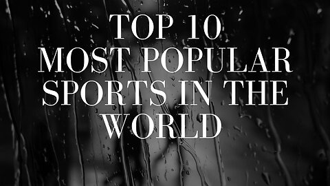 Top 10 Most Popular Sports In The World With Fan Following #top10 #facts