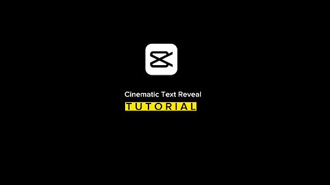 Cinematic Text Reveal Tutorial with Capcut