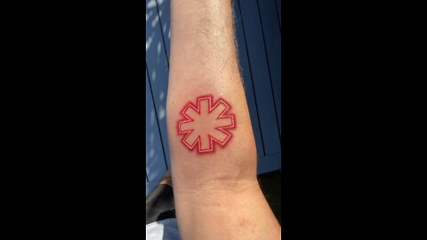 Fresh Red Hot Chili Peppers Tattoo