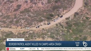 Border Patrol agent killed in crash