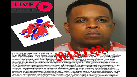 Finesse2Tymes update: Rickey Hampton WANTED for Theft of Rental Car