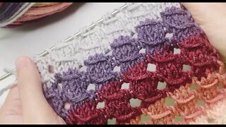 🧶How to knitting pineapple stitch