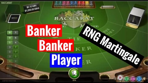 How To Win At Baccarat || Baccarat RNG || Banker Banker Player System
