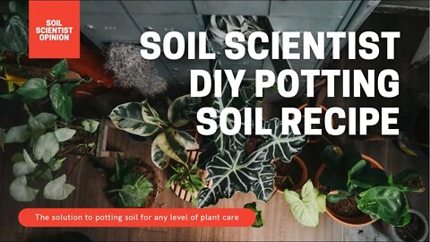 Soil Scientist Designed Potting Soil // DIY Potting Soil Recipe To Reduce Root Rot // Potting Soils