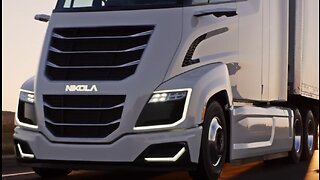 Nikola Motor Company ad - Pretending to have hydrogen powered electric trucks.