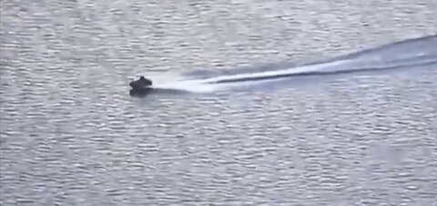 Video shows Ukrainian drone taking out a jet ski with 2 Russian soldiers