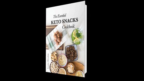 ⭐ The Keto Snacks Cookbook⭐