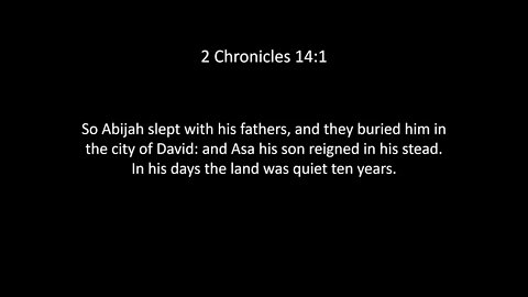 2nd Chronicles Chapter 14