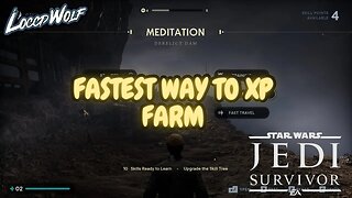 Star Wars Jedi Survivor FASTEST BEST XP FARM - 2 skill points PER MIN - Fastest Way To Level Up Cal!