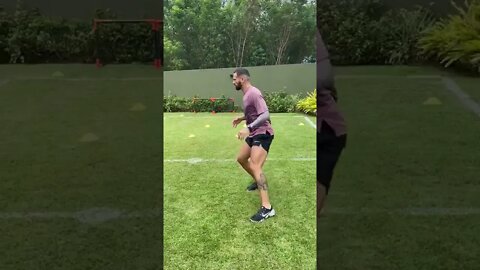 Leandro Castán treinando em casa