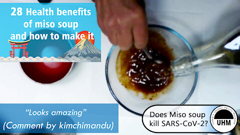 28 health benefits of miso soup and how to make it in one minute.