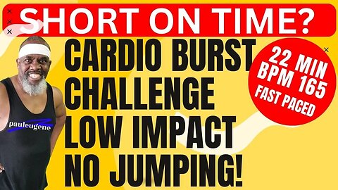 Jump Start Your Day with this 22 Minute - Fast-Paced Cardio Burst Exercise Challenge! No Jumping!