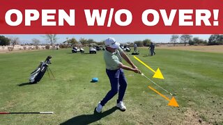 OPEN AT IMPACT w/o OVER the TOP, THE Hardest thing to achieve in the Golf Swing? w/ Milo Lines, PGA