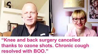 Sherm: "Knee and back surgery cancelled thanks to ozone shots. Chronic cough resolved with BOO."