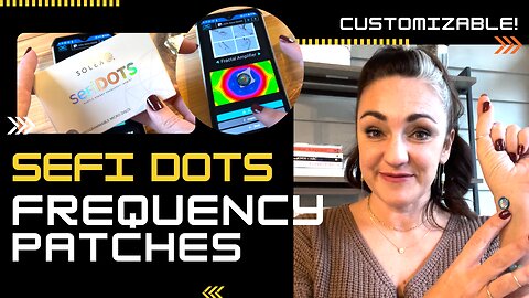 Frequency Patches: SEFI Dots | Customizable, Re-Imprintable & Affordable!