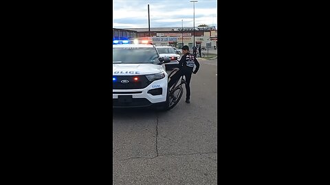 Cop Hits Kid On Bike