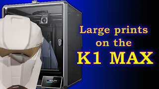 How does Creality's K1 Max do at printing large models. It wasn't all trouble free.