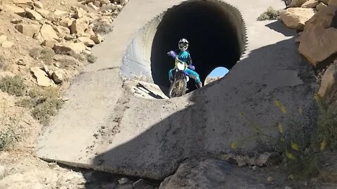 Swing Arm City Utah - Drainage Pipe Trail on The Dirt Bikes