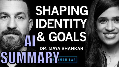 Dr. Maya Shankar: Shaping Your Identity & Goals | Huberman Lab Podcast | AI Summary | The Pod Slice