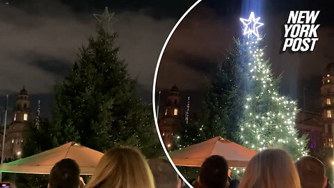 Half-y holidays! Christmas tree lighting fail at British Parliament