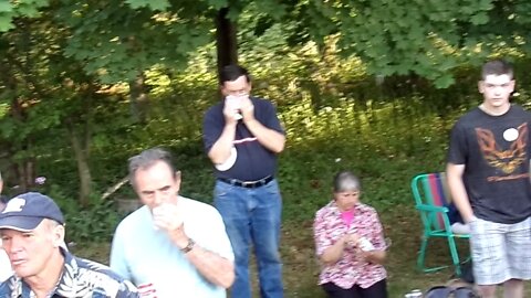 A Pan of the crowd a the Ted Cruz Andover Barn event 5-30-2015