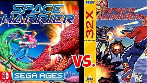 Space Harrier: Nintendo Switch (Sega Ages) vs Sega 32x (with HD Retrovision and RetroTink)