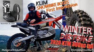 KLIM Havoc GTX Boots - Winter Dirtbiker First Impression Review Motovlog by Dirtbike Survivor Man