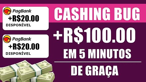 Bug do Cashing Para Ganhar Vários PIX DE GRAÇA (R$100 Por Dia Sem Indicar) Cashing Ganhe Dinheiro