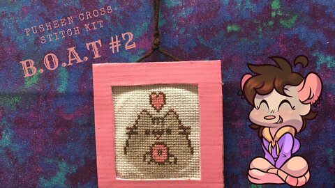 Pusheen Cross Stitch Time Lapse: B.O.A.T #2