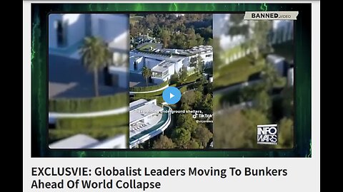 EXCLUSVIE: Globalist Leaders Moving To Bunkers Ahead Of World Collapse