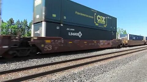 CSX I157 Intermodal/Autorack Train From Berea, Ohio July 9, 2022