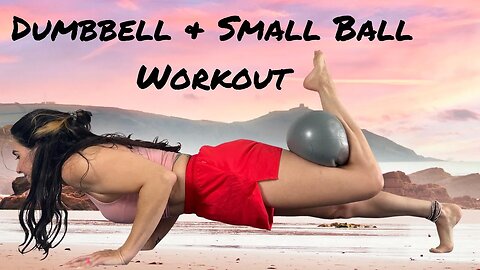 DUMBBELL & SMALL BALL HIIT 😅