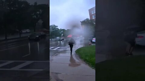 timelapsed torrential downpour #urbancycling #cycling #bike #eriecanal #nature #transportation