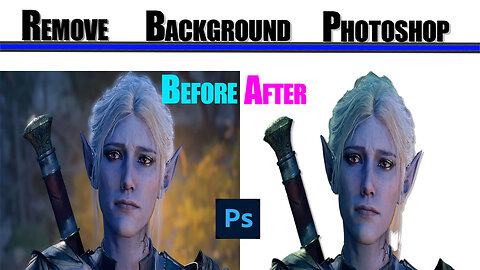 Remove background in photoshop