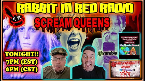 Rabbit In Red Radio CELEBRATES Scream Queens #Horror #HorrorMovies Jamie Lee Curtis Jenna Ortega