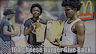 Feeding the Homeless | Act of Kindness PT. 1 | 💙 100 burgers